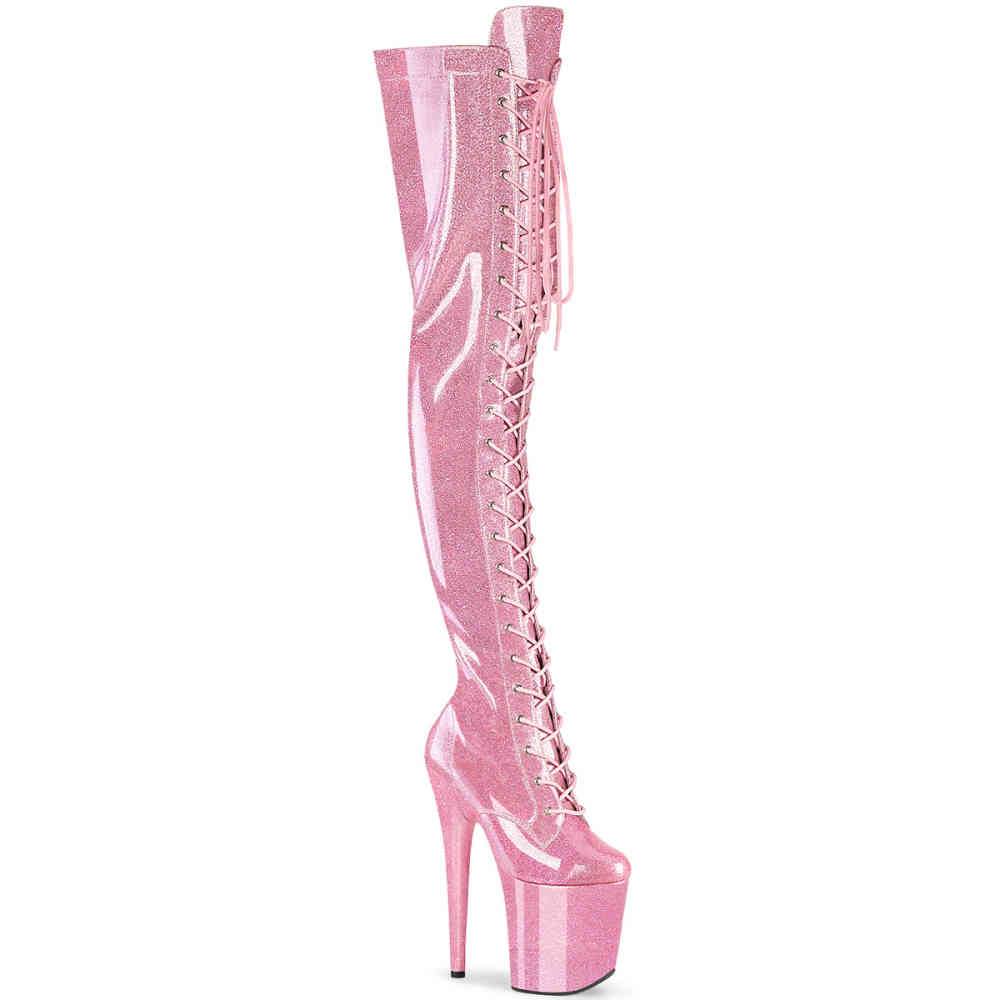 Pleaser - FLAMINGO3020GP Cuissardes à plateforme - Rose Product image